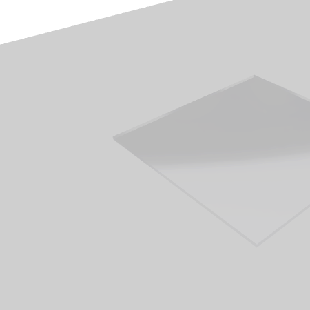 Découpe de Plexiglas Transparent 4mm | 91x91mm Découpe de Plexiglas Transparent 4mm | 91x91mm