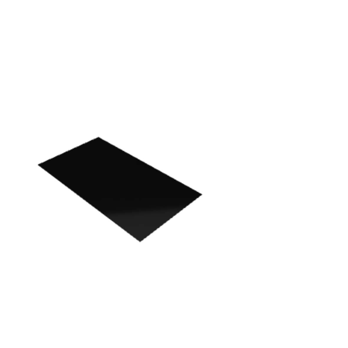 Découpe de Plexiglas Opaque Noir 3mm | 120x60mm Découpe de Plexiglas Opaque Noir 3mm | 120x60mm