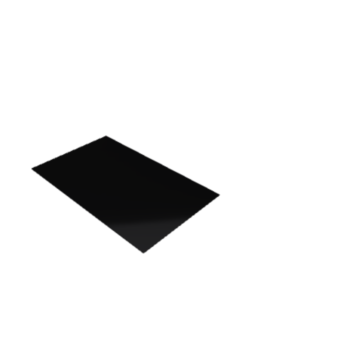 Découpe de Plexiglas Opaque Noir 3mm | 525x330mm Découpe de Plexiglas Opaque Noir 3mm | 525x330mm