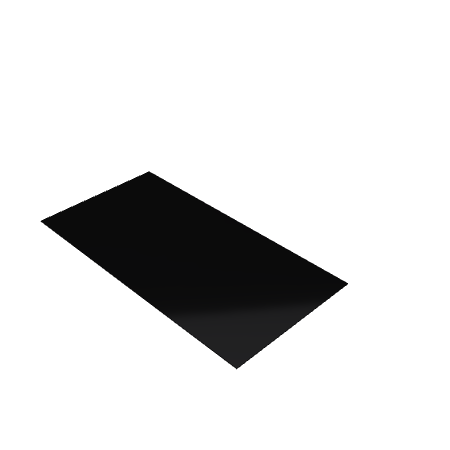 Découpe de Plexiglas Opaque Noir 3mm | 80x37mm