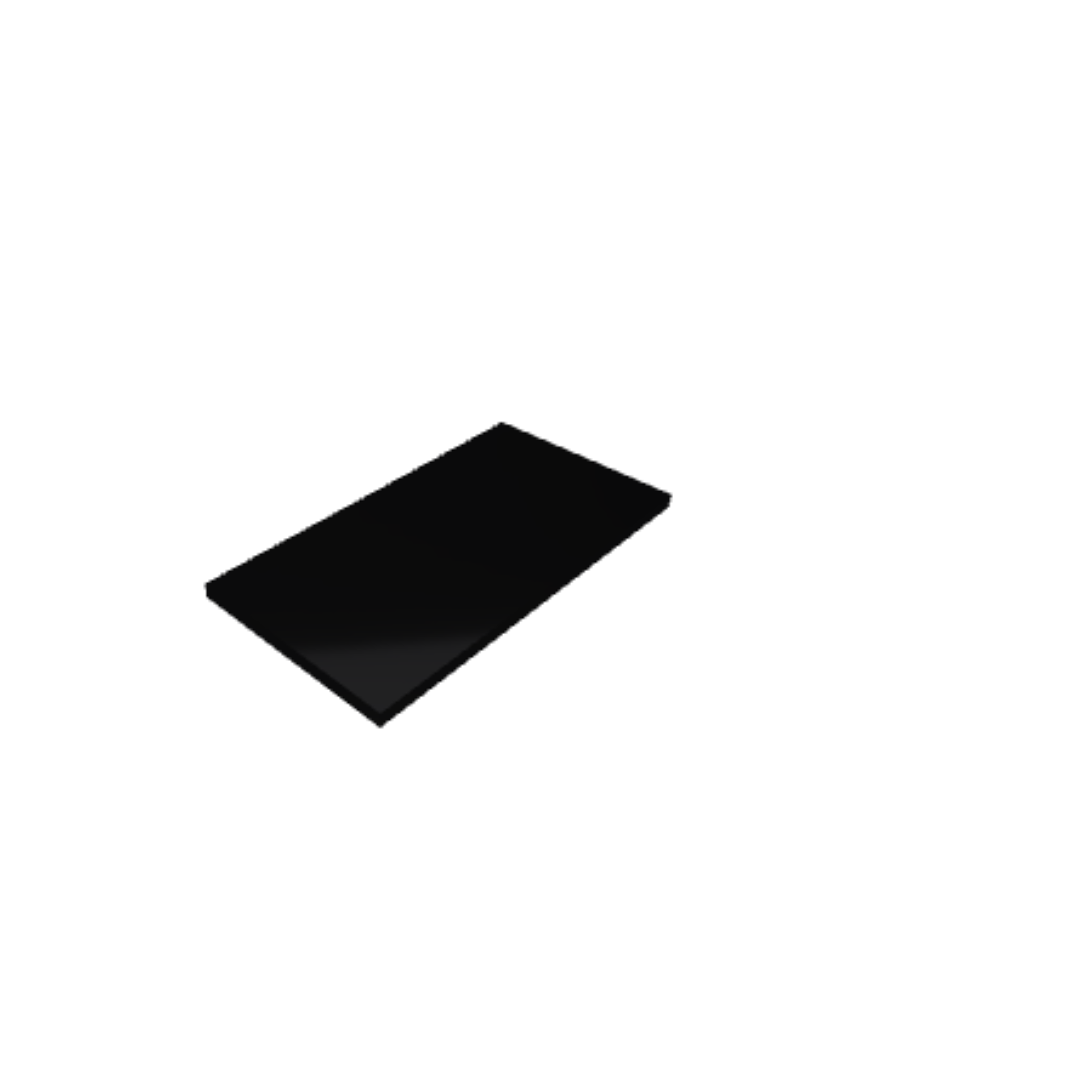 Découpe de Plexiglas Opaque Noir 10mm | 100x200mm Découpe de Plexiglas Opaque Noir 10mm | 100x200mm
