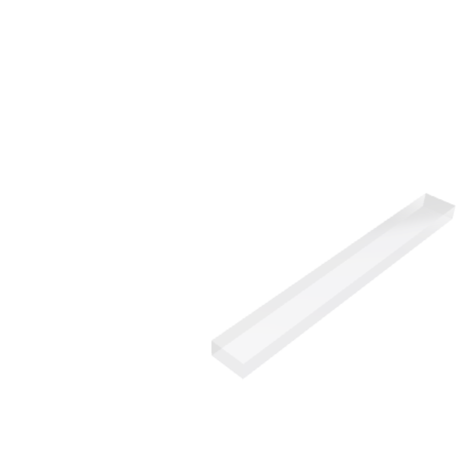 Découpe de Plexiglas Transparent 15mm | 100x100mm Découpe de Plexiglas Transparent 15mm | 100x100mm