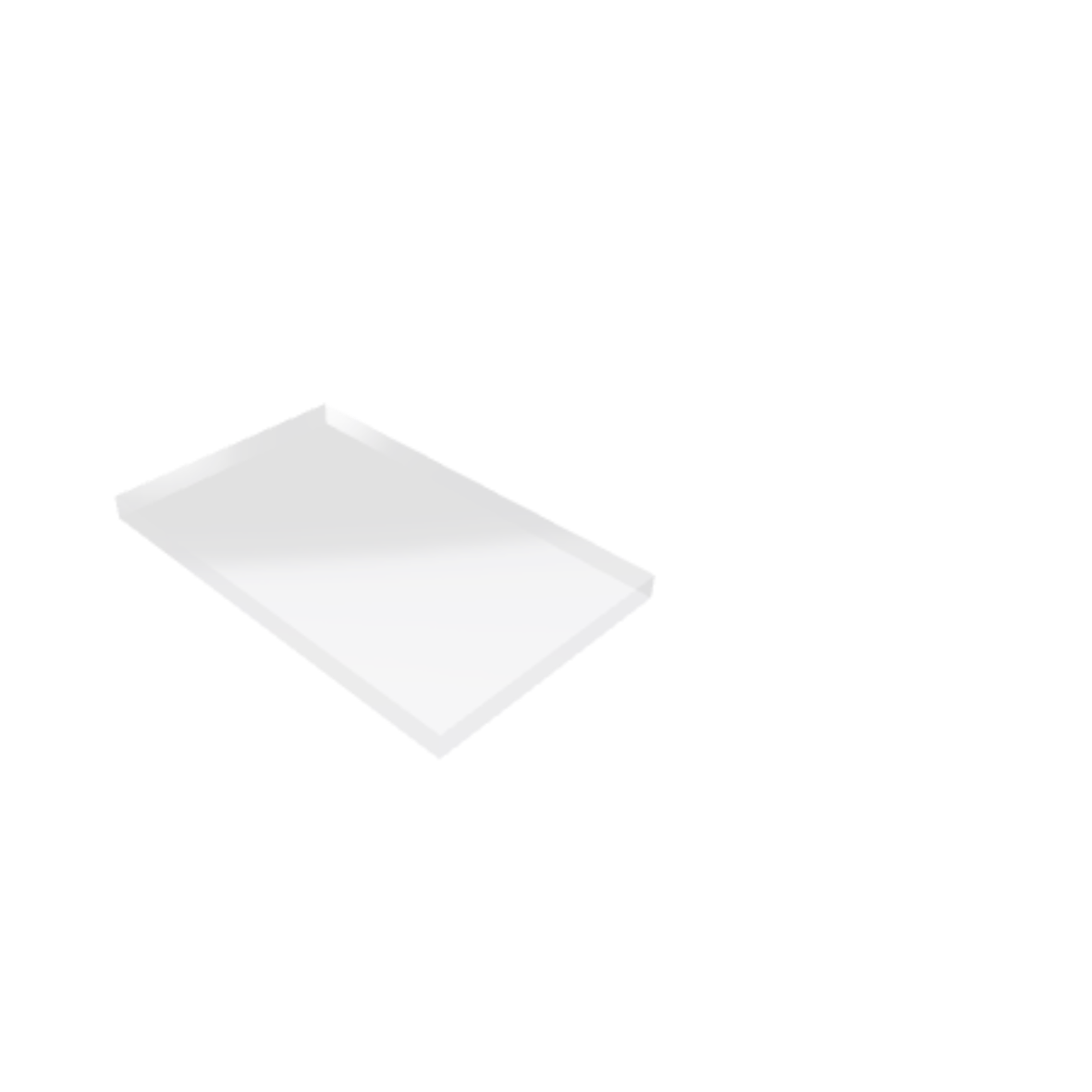 Découpe de Plexiglas Transparent 15mm | 397x220mm Découpe de Plexiglas Transparent 15mm | 397x220mm