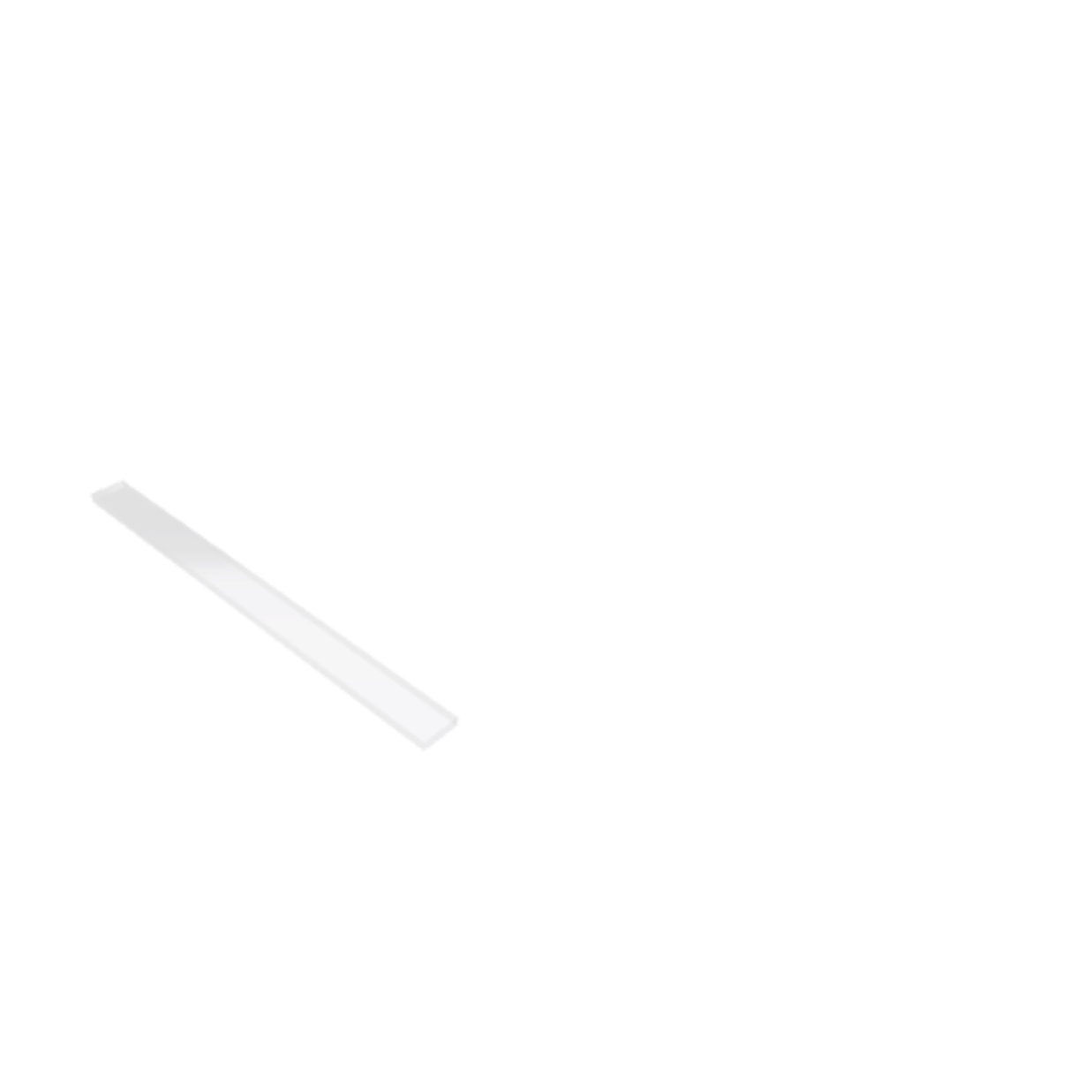 Découpe de Plexiglas Transparent 5mm | 1480x100mmT Découpe de Plexiglas Transparent 5mm | 1480x100mmT