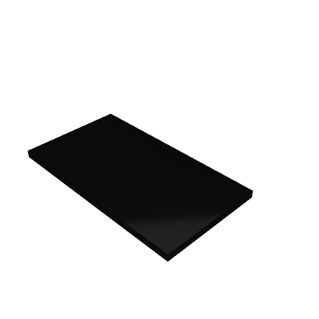 Découpe de Plexiglas Opaque Noir 10mm | 1200x600mm