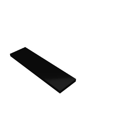 Découpe de Plexiglas Opaque Noir 10mm | 1100x260mm