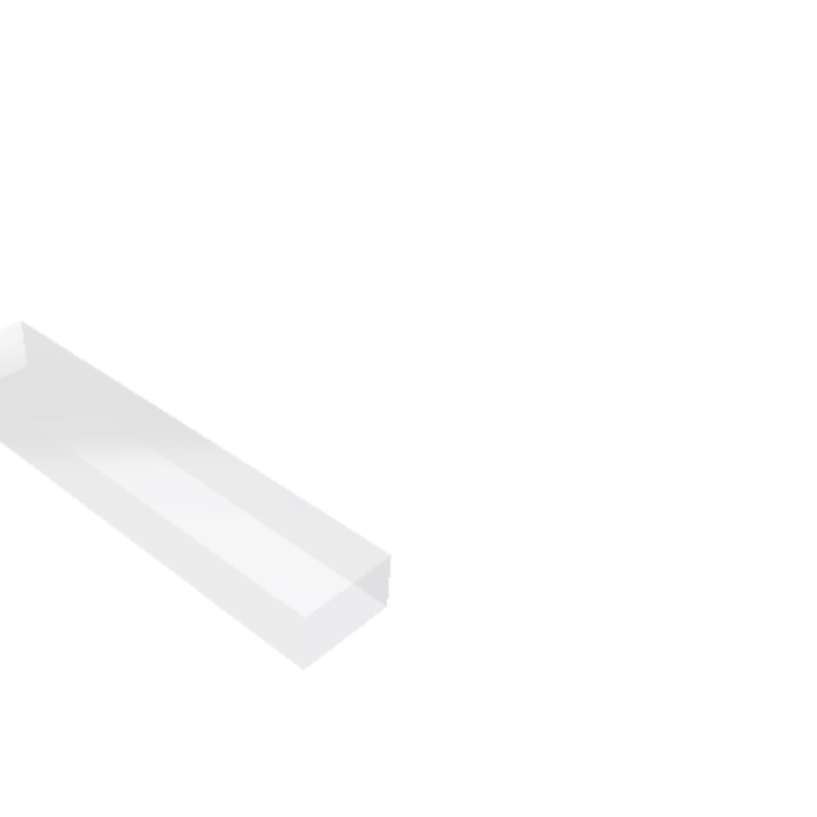 Découpe de Plexiglas Transparent 30mm | 900x150mm Découpe de Plexiglas Transparent 30mm | 900x150mm