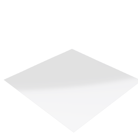 Découpe de Plexiglass Transparent 3mm | 200x200mm | Trous dans les angles | Angles arrondis