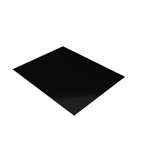 Découpe de Plexiglas Opaque Noir 3mm | 200x147mm
