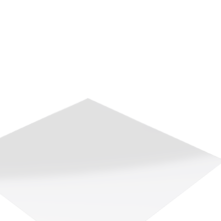 Découpe de Plexiglass Transparent Economique (Extrudé) 3mm | 200x200mm | Trous Ø4,5mm aux 4 angles - éloignement des bords 10 mm | Angles arrondis